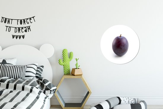 portrait d'une assiette en plastique cercle mural prune ⌀ 30 cm - impression photo sur cercle mural / cercle vivant (décoration murale)