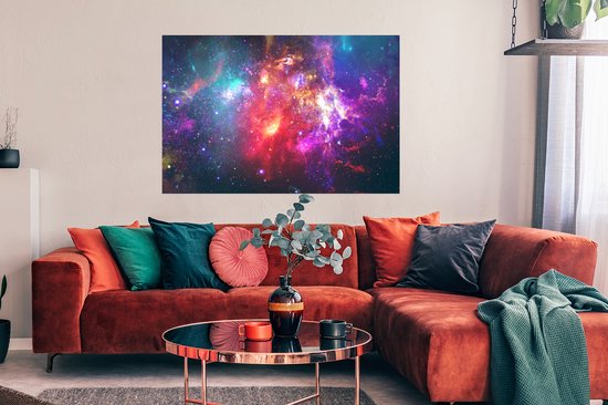 Affiche Etoiles - Couleurs - Espace - 120x80 cm
