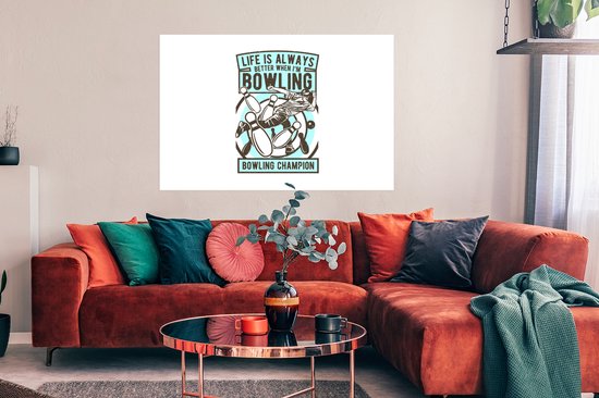 Affiche Bowling - Sport- Vintage - 120x80 cm