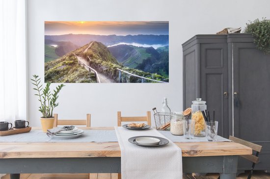 Affiche Montagnes - Soleil - Nature - 160x80 cm