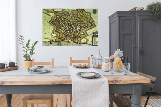 Affiche Carte - Nederland - Histoire - 120x90 cm