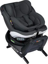 BeSafe iZi Turn B i-Size autostoel - 360° draaibaar autozitje - groep 0 + 1 autostoel - van geboorte tot 4 jaar - Anthracite Mesh