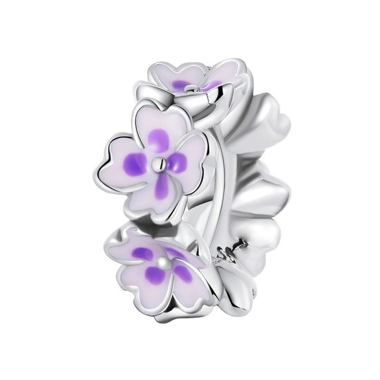 Charme de fleurs colorées | Perle Bloem petite | Zilverana | convient pour Biagi, Pandora, bracelet Trollbeads | argent 925