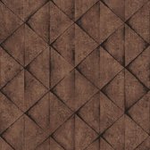 Grafisch behang Profhome 377424-GU vliesbehang glad met grafisch patroon mat bruin zwart 5,33 m2