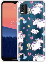 Nokia C21 Plus Hoesje Fat Unicorn - Designed by Cazy