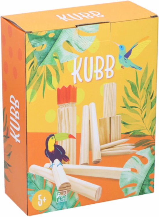 Thumbnail van een extra afbeelding van het spel Kubb Game Junior - Vanaf 5 jaar - 22 delig