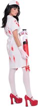 Folat Verkleedjurken Zombie Verpleegster Polyester Wit/rood Mt M/l