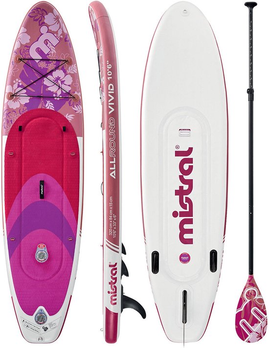 Mistral Tweedelig SUP surfboard/surfplank, VIVID 10'6"+ accessoires