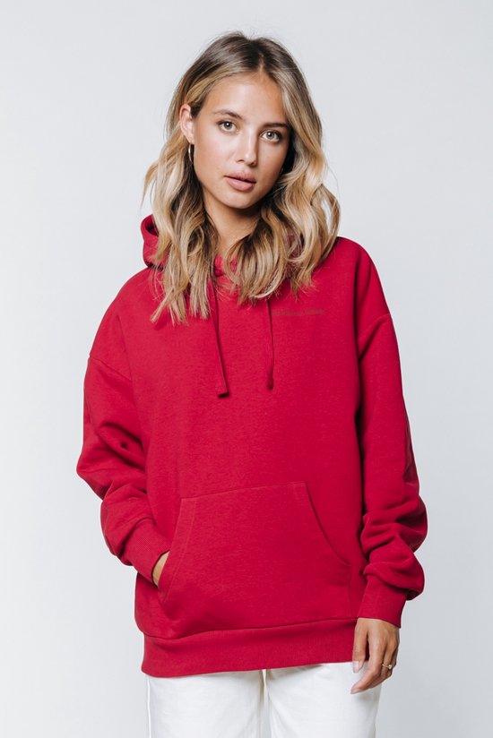 Colourful Rebel Lovers Of The Night Hoodie Rood Dames - Oversized Fit -  Polyester - S | bol.com