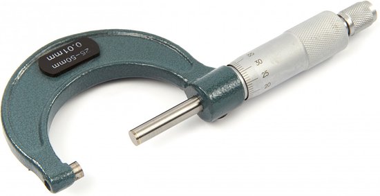 25 - 50 mm Analoge Buiten Micrometer Model 2 - Merkloos