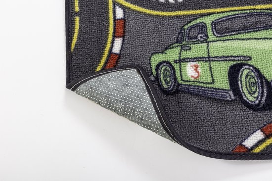 Carpet Studio Racer Speelkleed - Speelmat 95x200cm - Vloerkleed Kinderkamer - Anti-slip Speeltapijt - Verkeerskleed - Zwart van Carpet Studio — afbeelding 4