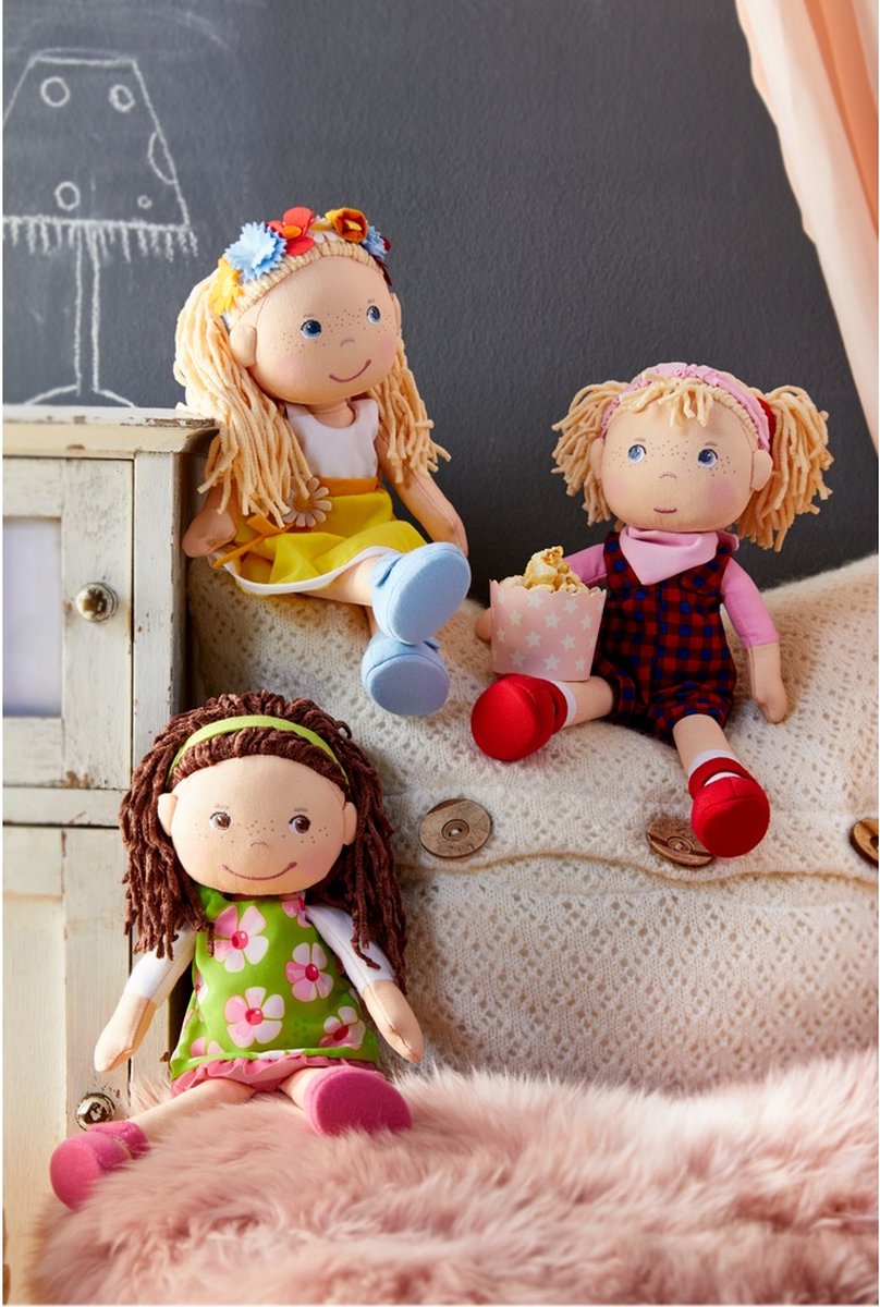 Haba Knuffelpop Coco Groen/roze 30 Cm — afbeelding 3