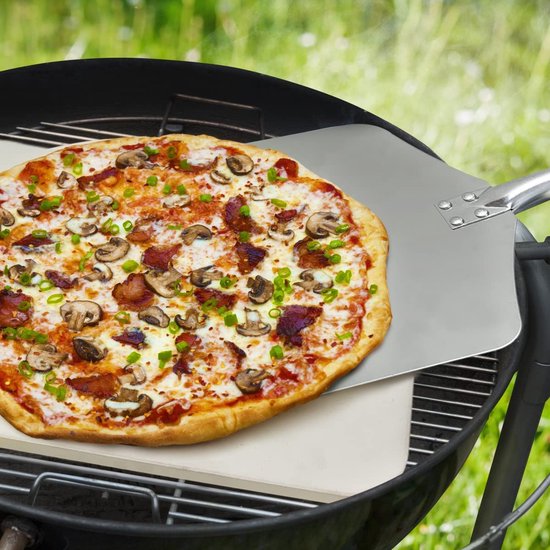 Pizza steen - steen voor pizza pizza bakken - premium kwaliteit – oven –  barbecue –... | bol.com