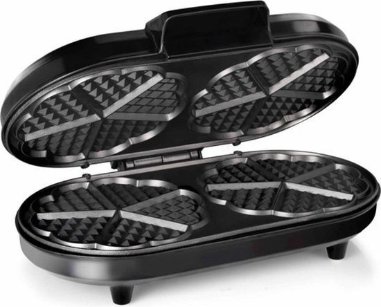 Tristar Wafelijzer - WF-2120 - 1200W - 10 hartvormige wafels - Anti aanbaklaag - PFAS-vrij
