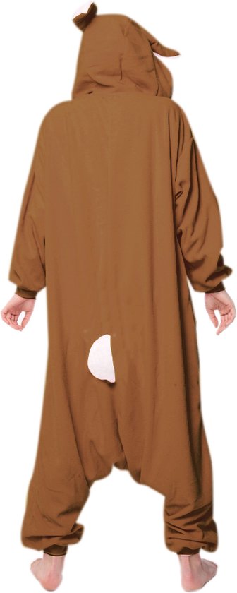 stap in Katholiek gastvrouw KIMU Onesie konijn bruin paashaas kostuum pak - maat M-L - hazenpak |  bol.com