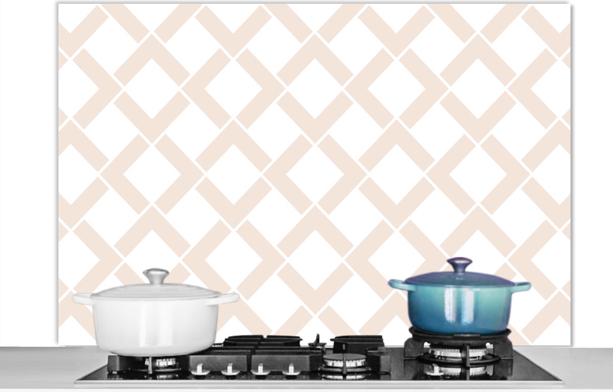 Spatscherm - Keuken achterwand - Patronen - Design - Lijn - Keuken - 120x80 cm - Spatwand
