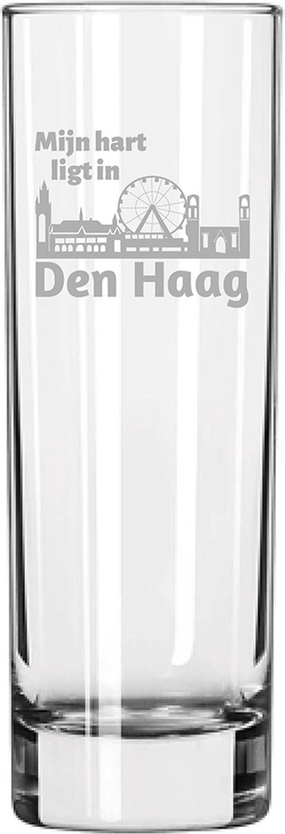 Gegraveerde longdrinkglas 22cl Den Haag