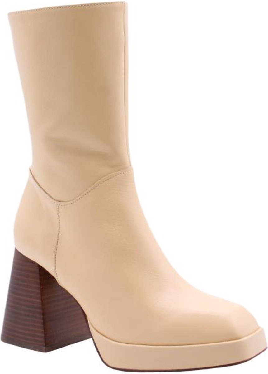 Angel Alarcon Dames Enkellaars - Beige - Maat 38