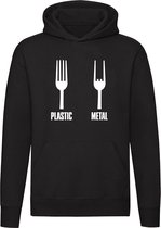 Plastic Metal Hoodie - muziek - festival - hardrock - rockband - heavy metal - rock - unisex - trui - sweater - capuchon