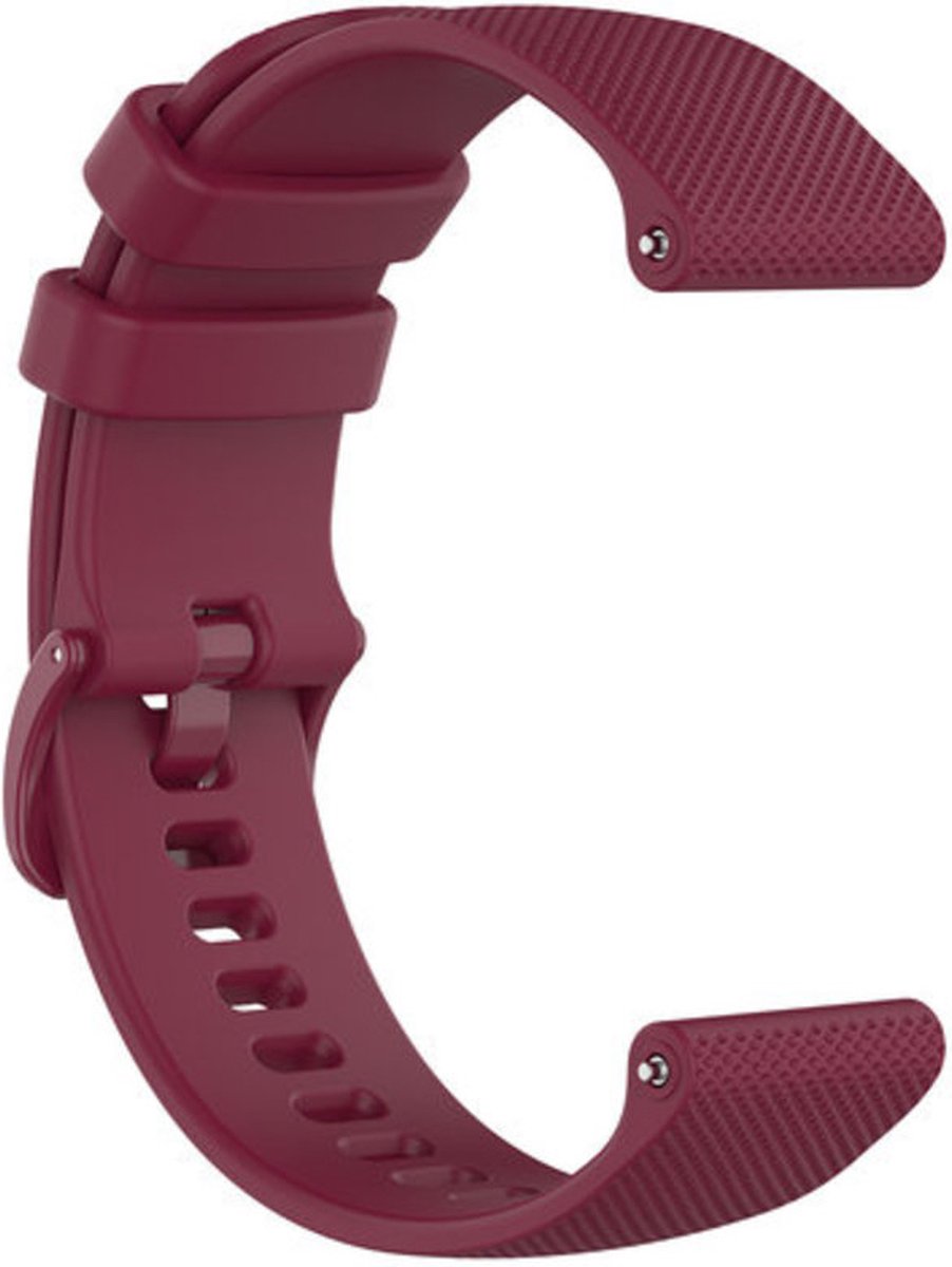 Siliconen bandje - bordeauxrood, geschikt voor Garmin Vivoactive 4 en Venu 2
