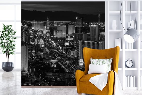 Papier Peint - Papier Papier peint photo Las Vegas la Nuit - Largeur 350 cm x Hauteur 350 cm