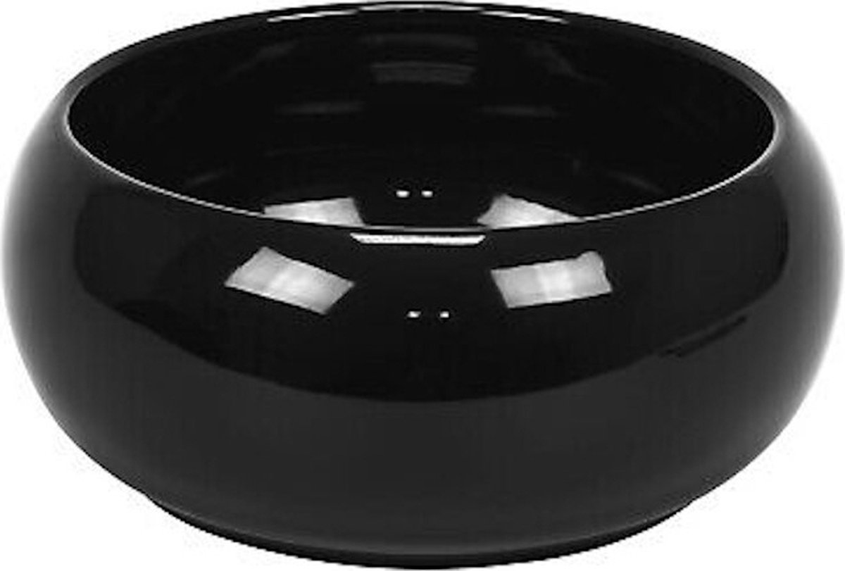 Decoratieve bloempot Piano D14cm H6cm zwart