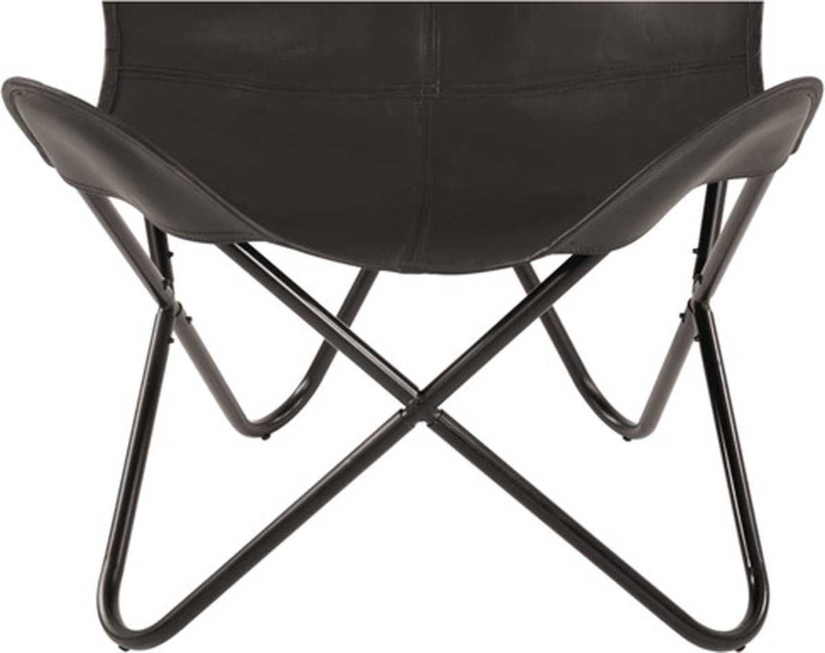 Lesli Living Fauteuil papillon Buffalo 75x75x87 cm noir