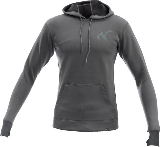 Foto: Watrflag neoprene hoodie macumba heren grijs 1 5 mm neopreen hoodie voor allround watersport xl