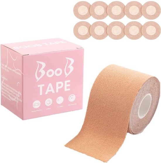 Boob Tape met Nipple Covers - Borst Tape