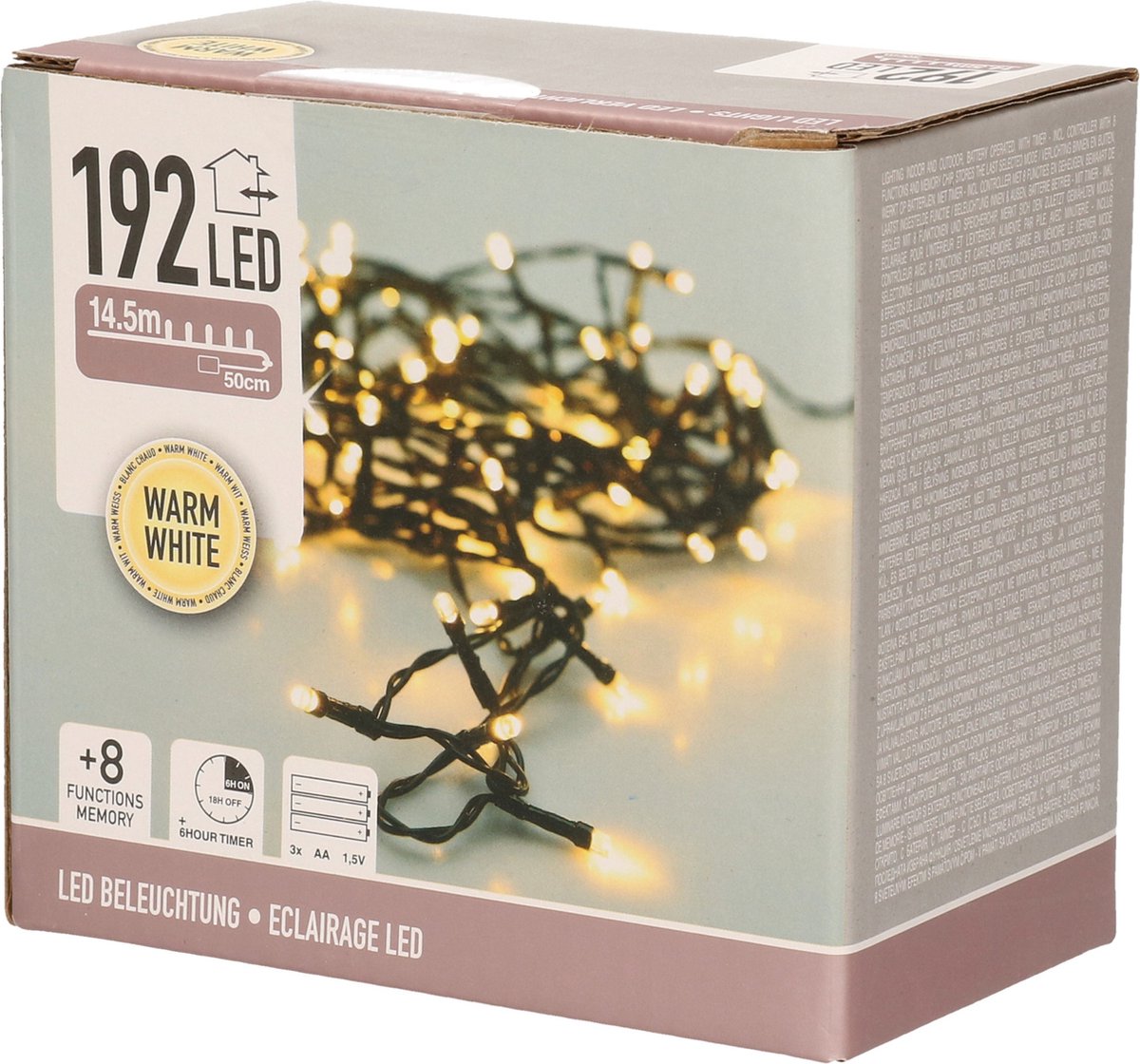 DecorativeLighting LED verlichting - 192 LED - Warm Wit - Merkloos