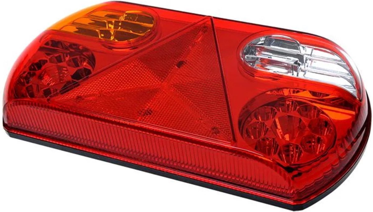 MelTruck® 2x LED Umrissleuchte mit Lichtleiter E9 für LKW Anhänger Trailer Wohnwagen (Rot