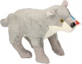 Pluche wolf knuffel van 25 cm - wolven speelgoed knuffels