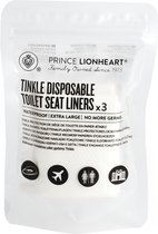 Housses de siège de toilette jetables Prince Lionheart Tinkle-To- Go | Étanchéité | Extra large | Protection contre les bactéries | Portable - 3 Pièces