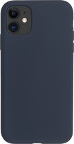 BMAX Siliconen hard case hoesje voor Apple iPhone 11 / Hard Cover / Beschermhoesje / Telefoonhoesje / Hard case / Telefoonbescherming - Donkerblauw