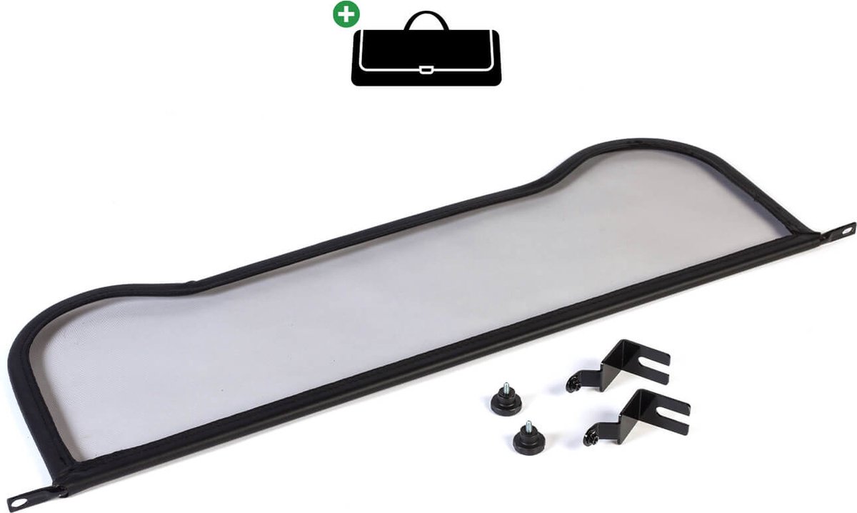 Windscherm Audi TT Roadster 8N | 1999-2006 | incl. luxe opbergtas | Zwart