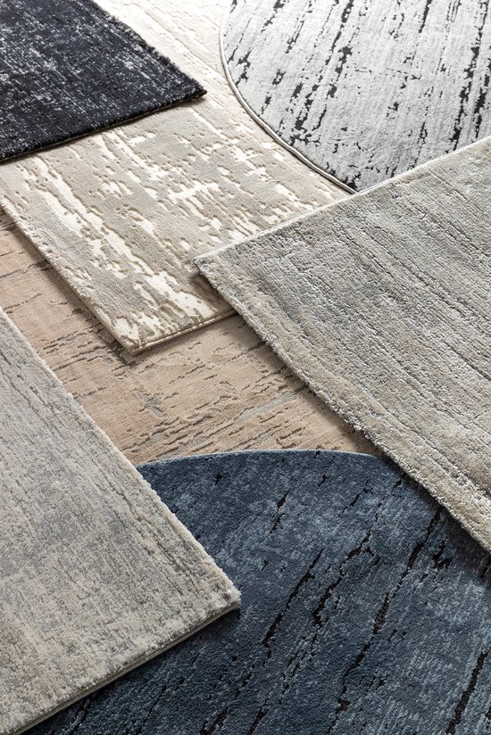 Tapis Salon à Poils Courts Beige 120 X 170 cm, Tapis Chambre Moderne, Tapis de Sol Super Doux