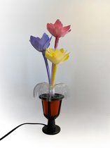 Quintezz - Verlichte bloem voor in (vracht)auto - 12-24 volt - vervangbare led