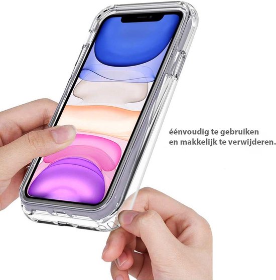 Coque Siliconen transparente iPhone 11 protégée à 360 degrés Ntech - coque iPhone 11 - coque iPhone 11 - coque arrière iPhone 11 - coque arrière iPhone 11