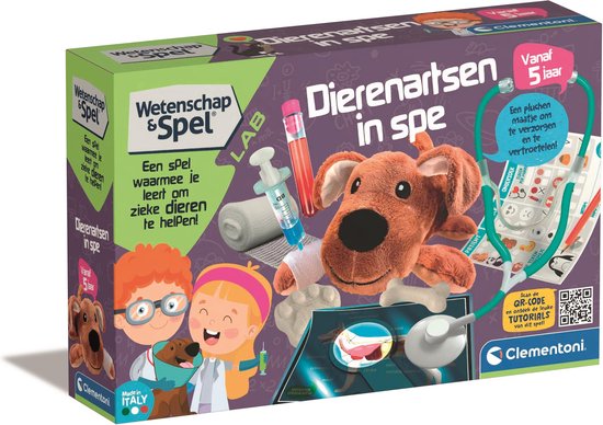 Clementoni Wetenschap & Spel - Dierenartsen in Spe - Educatief Speelgoed - Experimenteerdoos - Vanaf 5 jaar