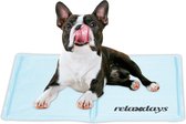Relaxdays koelmat hond - verkoelende mat - stevige hondenmat met gel - koelkussen kat - 40 x 50 cm
