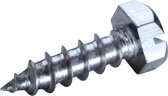 GOEBEL® - 250 x Zeskant plaatschroeven (Ø x L) 6,3 x 25 mm RVS V2A / A2 (AISI 304/02) met Zonder Ring DIN7976 / ISO1479 - Schroeven - 2030163250