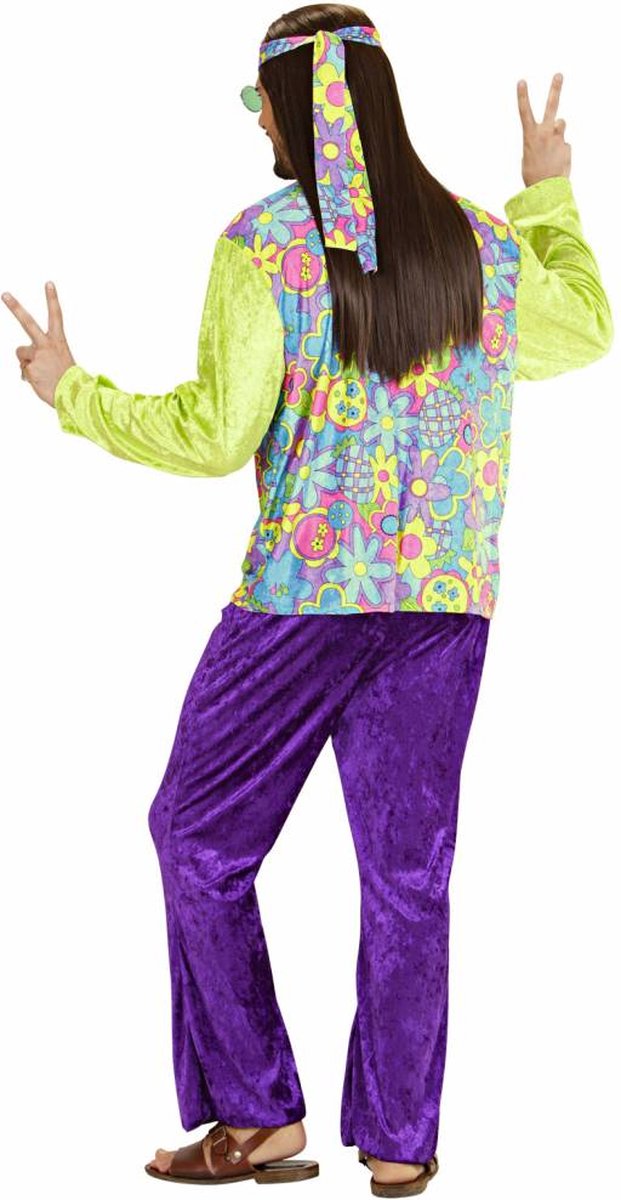 Flower Power pak fluweel Keenak - Maat L
