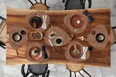 Set de table bio - Napperons de table bio - Blocs - Bois - Souche d'arbre - Motifs - 8 pièces