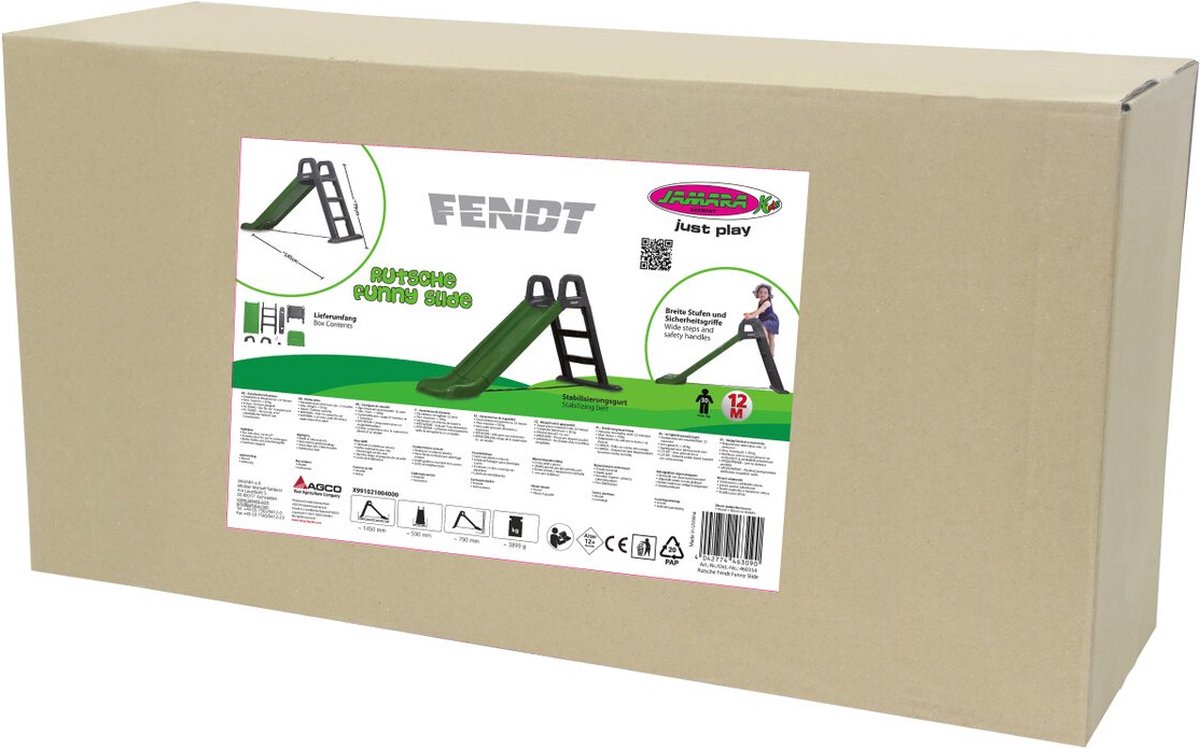 Jamara Fendt Glijbaan - Voor Peuters - 145 X 59 X 79 cm - Groen/grijs — afbeelding 3