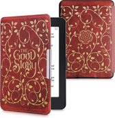 kwmobile hoes geschikt voor Amazon Kindle Paperwhite - Magnetische sluiting - E reader cover in geel / oranje / rood - Sprookjesboek design