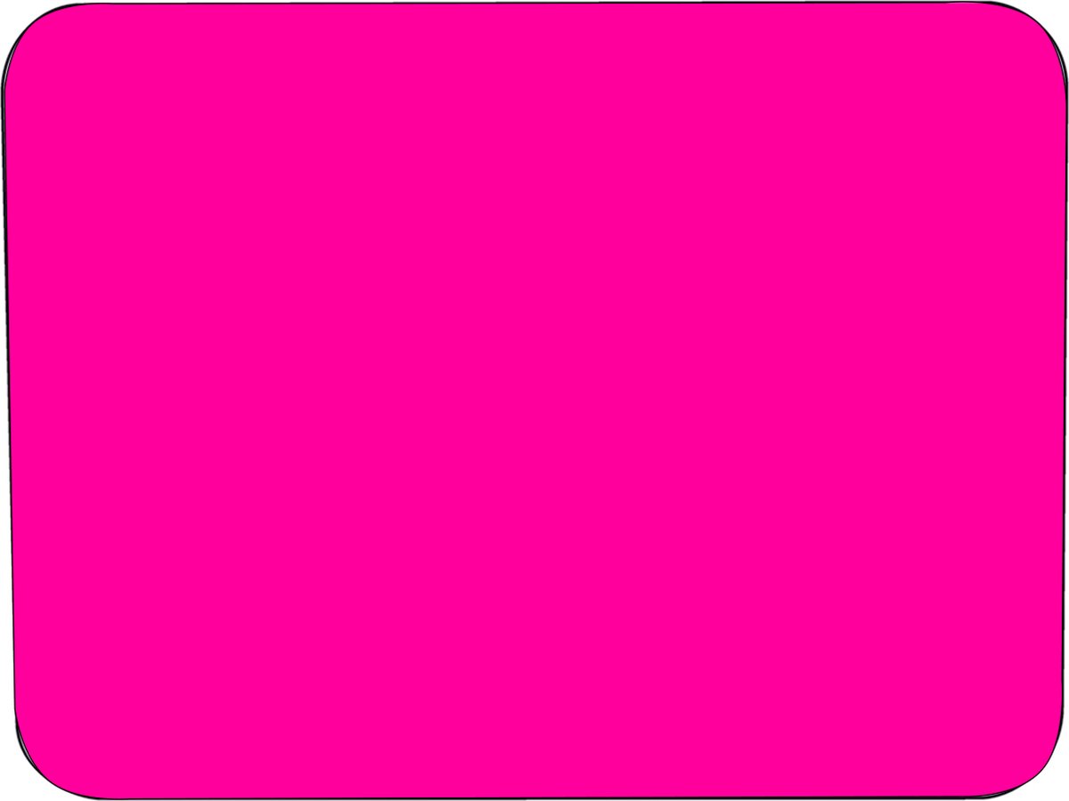 Muismat Roze Rubber - Hoge kwaliteit Muismat- Muismat gedrukt op polyester - 25 x 19 cm - Antislip muismat - 5mm dik