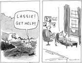 Lassie Get Help - 100 Stukjes New York Puzzle Company Mini Puzzel - 0819844012496