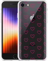 iPhone SE 2022 hoesje Kleine Hartjes - Designed by Cazy