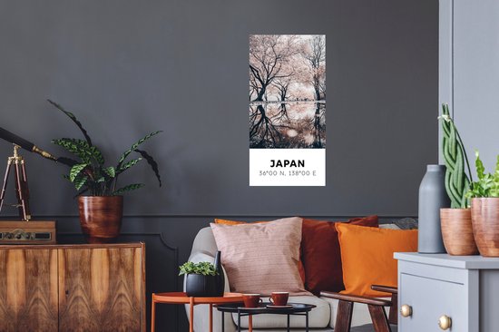 Stickers Stickers muraux - Japon - Sakura - Printemps - Rose - 40x80 cm - Feuille adhésive