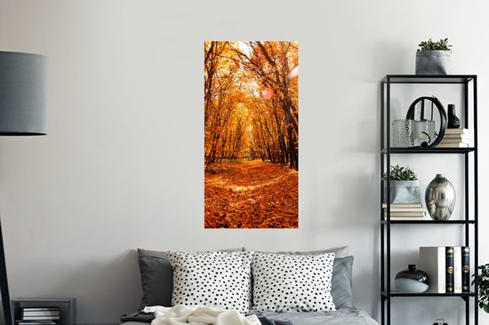 Stickers Stickers muraux - Automne - Forêt - Feuilles - Saisons - 60x120 cm - Film adhésif